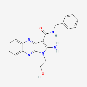 molecular formula C20H19N5O2 B4751626 2-amino-N-benzyl-1-(2-hydroxyethyl)-1H-pyrrolo[2,3-b]quinoxaline-3-carboxamide 