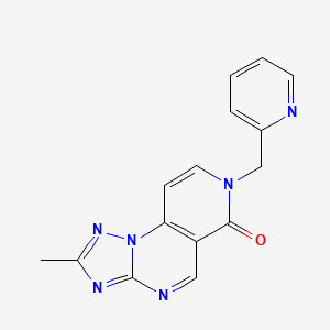 molecular formula C15H12N6O B4751637 2-methyl-7-(2-pyridinylmethyl)pyrido[3,4-e][1,2,4]triazolo[1,5-a]pyrimidin-6(7H)-one 