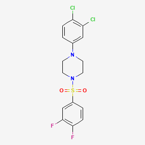 molecular formula C16H14Cl2F2N2O2S B4751663 1-(3,4-dichlorophenyl)-4-[(3,4-difluorophenyl)sulfonyl]piperazine 