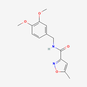 molecular formula C14H16N2O4 B4751677 N-(3,4-dimethoxybenzyl)-5-methyl-3-isoxazolecarboxamide 