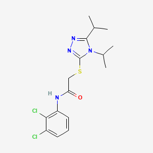 molecular formula C16H20Cl2N4OS B4751693 N-(2,3-dichlorophenyl)-2-[(4,5-diisopropyl-4H-1,2,4-triazol-3-yl)thio]acetamide 
