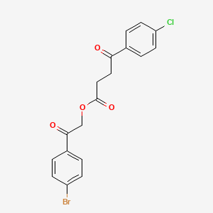molecular formula C18H14BrClO4 B4751723 2-(4-bromophenyl)-2-oxoethyl 4-(4-chlorophenyl)-4-oxobutanoate 