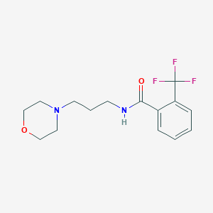 molecular formula C15H19F3N2O2 B4751754 N-[3-(4-morpholinyl)propyl]-2-(trifluoromethyl)benzamide 