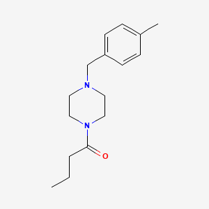 molecular formula C16H24N2O B4751861 1-butyryl-4-(4-methylbenzyl)piperazine 