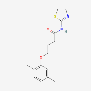 molecular formula C15H18N2O2S B4751880 4-(2,5-dimethylphenoxy)-N-1,3-thiazol-2-ylbutanamide 