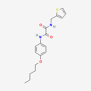 molecular formula C18H22N2O3S B4751901 N-[4-(pentyloxy)phenyl]-N'-(2-thienylmethyl)ethanediamide 