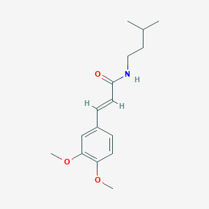 molecular formula C16H23NO3 B4751971 3-(3,4-dimethoxyphenyl)-N-(3-methylbutyl)acrylamide 