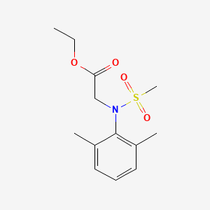 molecular formula C13H19NO4S B4752025 ethyl N-(2,6-dimethylphenyl)-N-(methylsulfonyl)glycinate 