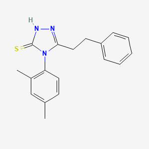 4-(2,4-dimethylphenyl)-5-(2-phenylethyl)-4H-1,2,4-triazole-3-thiol