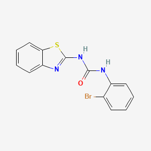 molecular formula C14H10BrN3OS B4752089 N-1,3-benzothiazol-2-yl-N'-(2-bromophenyl)urea 