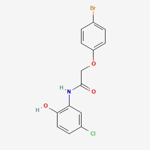 molecular formula C14H11BrClNO3 B4752104 2-(4-bromophenoxy)-N-(5-chloro-2-hydroxyphenyl)acetamide 