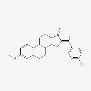 molecular formula C26H27ClO2 B4752164 16-(4-chlorobenzylidene)-3-methoxyestra-1,3,5(10)-trien-17-one 