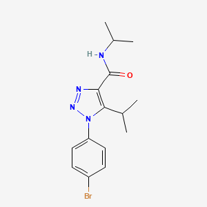 molecular formula C15H19BrN4O B4752217 1-(4-bromophenyl)-N,5-diisopropyl-1H-1,2,3-triazole-4-carboxamide 