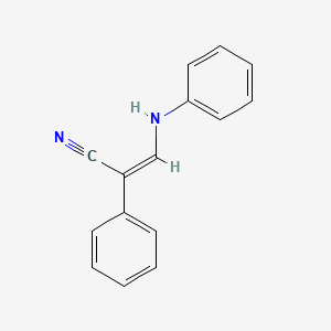 molecular formula C15H12N2 B4752248 3-anilino-2-phenylacrylonitrile 