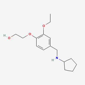 2-{4-[(cyclopentylamino)methyl]-2-ethoxyphenoxy}ethanol