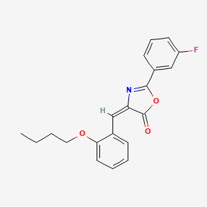 molecular formula C20H18FNO3 B4752310 4-(2-butoxybenzylidene)-2-(3-fluorophenyl)-1,3-oxazol-5(4H)-one 