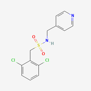 molecular formula C13H12Cl2N2O2S B4752363 1-(2,6-dichlorophenyl)-N-(4-pyridinylmethyl)methanesulfonamide 