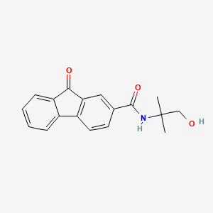molecular formula C18H17NO3 B4752468 N-(2-hydroxy-1,1-dimethylethyl)-9-oxo-9H-fluorene-2-carboxamide 