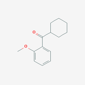 molecular formula C14H18O2 B047525 CYCLOHEXYL 2-METHOXYPHENYL KETONE CAS No. 111504-19-9