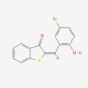 molecular formula C15H9BrO2S B4752501 2-(5-bromo-2-hydroxybenzylidene)-1-benzothiophen-3(2H)-one 