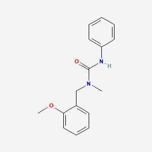 molecular formula C16H18N2O2 B4752525 N-(2-methoxybenzyl)-N-methyl-N'-phenylurea 