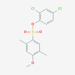 molecular formula C15H14Cl2O4S B4752551 2,4-dichlorophenyl 4-methoxy-2,5-dimethylbenzenesulfonate 