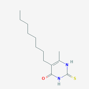 molecular formula C13H22N2OS B4752558 2-mercapto-6-methyl-5-octyl-4-pyrimidinol 