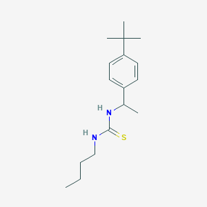 molecular formula C17H28N2S B4752569 N-butyl-N'-[1-(4-tert-butylphenyl)ethyl]thiourea 