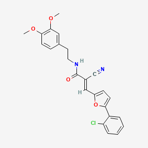 3-[5-(2-chlorophenyl)-2-furyl]-2-cyano-N-[2-(3,4-dimethoxyphenyl)ethyl]acrylamide