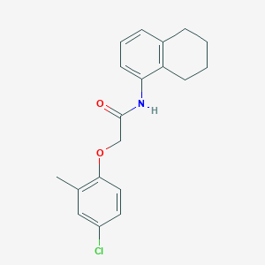 molecular formula C19H20ClNO2 B4752823 2-(4-chloro-2-methylphenoxy)-N-(5,6,7,8-tetrahydro-1-naphthalenyl)acetamide 