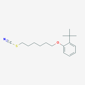 molecular formula C17H25NOS B4752826 6-(2-tert-butylphenoxy)hexyl thiocyanate 
