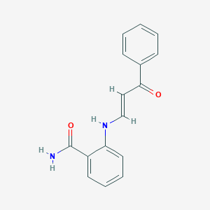 molecular formula C16H14N2O2 B4752845 2-[(3-oxo-3-phenyl-1-propen-1-yl)amino]benzamide 