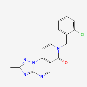 molecular formula C16H12ClN5O B4752854 7-(2-chlorobenzyl)-2-methylpyrido[3,4-e][1,2,4]triazolo[1,5-a]pyrimidin-6(7H)-one 