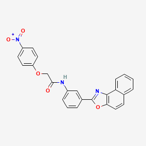 N-(3-naphtho[1,2-d][1,3]oxazol-2-ylphenyl)-2-(4-nitrophenoxy)acetamide