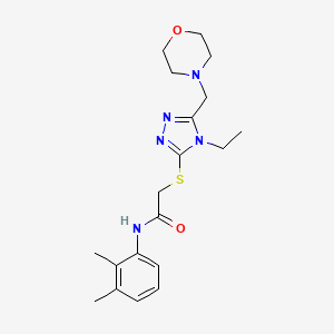 molecular formula C19H27N5O2S B4752864 N-(2,3-dimethylphenyl)-2-{[4-ethyl-5-(4-morpholinylmethyl)-4H-1,2,4-triazol-3-yl]thio}acetamide 