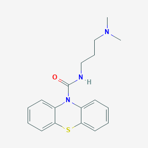 molecular formula C18H21N3OS B4752885 N-[3-(dimethylamino)propyl]-10H-phenothiazine-10-carboxamide 