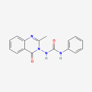 N-(2-methyl-4-oxo-3(4H)-quinazolinyl)-N'-phenylurea