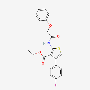 ethyl 4-(4-fluorophenyl)-2-[(phenoxyacetyl)amino]-3-thiophenecarboxylate