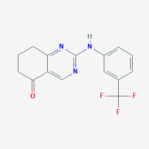 2-{[3-(trifluoromethyl)phenyl]amino}-7,8-dihydro-5(6H)-quinazolinone