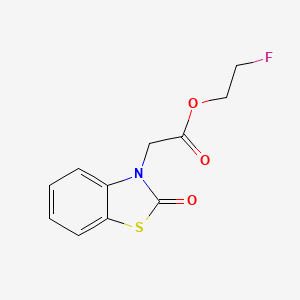 molecular formula C11H10FNO3S B4753161 2-fluoroethyl (2-oxo-1,3-benzothiazol-3(2H)-yl)acetate 