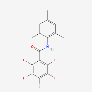 molecular formula C16H12F5NO B4753199 2,3,4,5,6-pentafluoro-N-mesitylbenzamide 