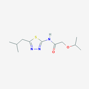 molecular formula C11H19N3O2S B4753291 N-(5-isobutyl-1,3,4-thiadiazol-2-yl)-2-isopropoxyacetamide 