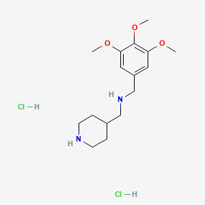 molecular formula C16H28Cl2N2O3 B4753302 (4-piperidinylmethyl)(3,4,5-trimethoxybenzyl)amine dihydrochloride 