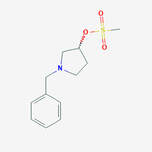 B047534 3-Pyrrolidinol, 1-(phenylmethyl)-, 3-methanesulfonate, (3R)- CAS No. 114715-35-4