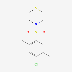 molecular formula C12H16ClNO2S2 B4753404 4-[(4-chloro-2,5-dimethylphenyl)sulfonyl]thiomorpholine 