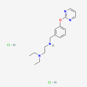 molecular formula C17H26Cl2N4O B4753410 N,N-diethyl-N'-[3-(2-pyrimidinyloxy)benzyl]-1,2-ethanediamine dihydrochloride 