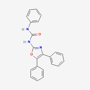 molecular formula C22H17N3O2 B4753459 N-(4,5-diphenyl-1,3-oxazol-2-yl)-N'-phenylurea CAS No. 35629-55-1