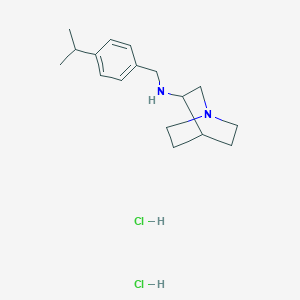 molecular formula C17H28Cl2N2 B4753466 N-(4-isopropylbenzyl)quinuclidin-3-amine dihydrochloride 