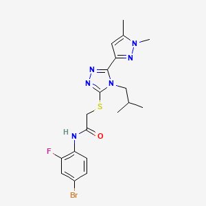 N-(4-bromo-2-fluorophenyl)-2-{[5-(1,5-dimethyl-1H-pyrazol-3-yl)-4-isobutyl-4H-1,2,4-triazol-3-yl]thio}acetamide