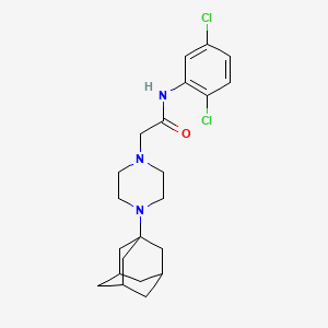 molecular formula C22H29Cl2N3O B4753518 2-[4-(1-adamantyl)-1-piperazinyl]-N-(2,5-dichlorophenyl)acetamide 